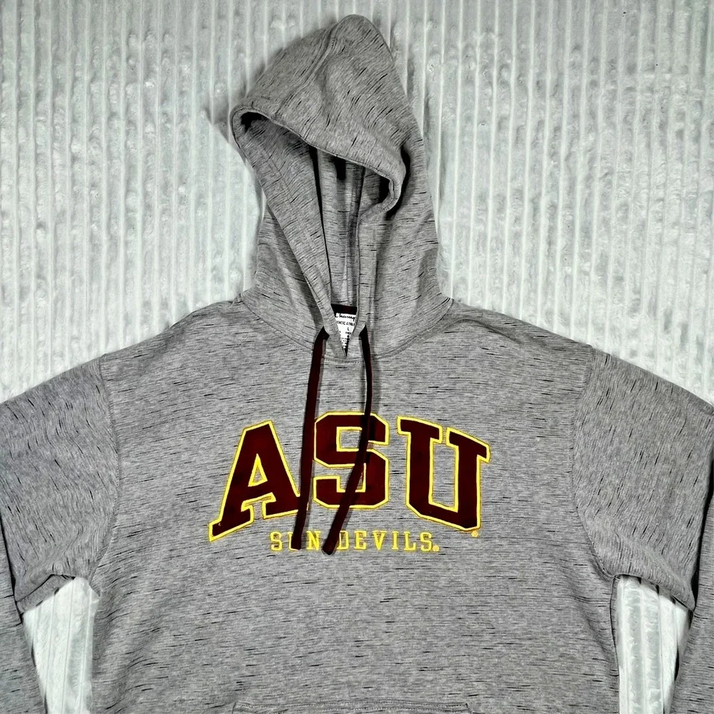 Arizona State University ASU Sun Devils Hoodie Champion Gray Mens L Fanwear Alum